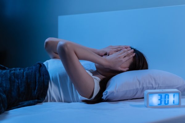 woman could not sleep because of anxiety and insomnia issues